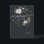 白黒金ゴールドフローラ結婚リースアドバイスカード アドバイスカード<br><div class="desc">ヴィンテージエレガモダンントウェディングアドバイスカードテンプレート-エレガント白黒と金ゴールドフローラリース。これらのデザインはパーソナライズされた、あなたの特別な機会のために行うことができ、あなたの結婚、ブライダルシャワー、婚約パーティ、誕生日パーティーや多くの特別な機会に最適である。</div>