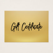 白黒金ゴールドモダンギフト券 (正面)