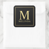 白黒金ゴールドモノグラエレガントム スクエアシール (バッグ)