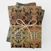 白黒金ゴールド包装紙シートセット ラッピングペーパーシート (インサイチュ)