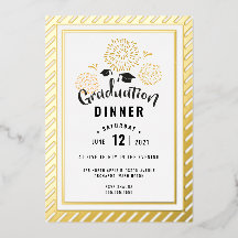 白黒金ゴールド卒業お祝いパーティー