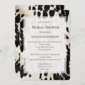 白黒金ゴールド南西コウィドブライダルシャワー 招待状 (正面/裏面)