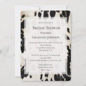 白黒金ゴールド南西コウィドブライダルシャワー 招待状 (正面)