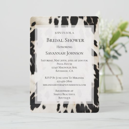 白黒金ゴールド南西コウィドブライダルシャワー 招待状 (スタンド正面)