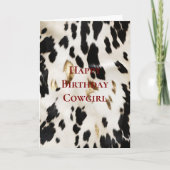 白黒金ゴールド南西コウィド誕生日 カード (正面)