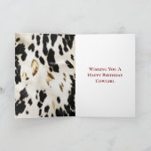 白黒金ゴールド南西コウィド誕生日 カード (内部)