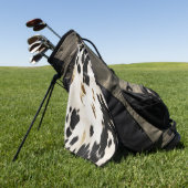 白黒金ゴールド南西部コウィド ゴルフタオル (グリーン)