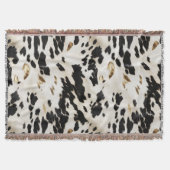 白黒金ゴールド南西部コウィド スローブランケット (正面)