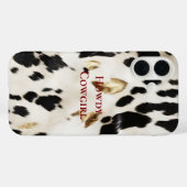 白黒金ゴールド南西部コウィド Case-Mate iPhoneケース (裏面 (横))