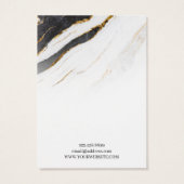 白黒金ゴールド大理石・ネックレスペンダントディスプレイ (裏面)