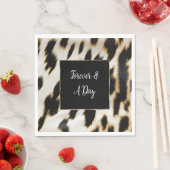 白黒金ゴールド女性のカーボーイ牛皮 スタンダードランチョンナプキン (インサイチュ)