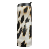 白黒金ゴールド女性のカーボーイ牛皮 タンブラー (回転左)