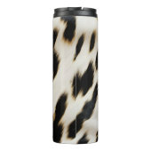白黒金ゴールド女性のカーボーイ牛皮 タンブラー (裏面)