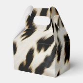 白黒金ゴールド女性のカーボーイ牛皮 フェイバーボックス (裏面サイド)