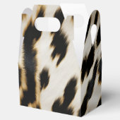 白黒金ゴールド女性のカーボーイ牛皮 フェイバーボックス (オープン)