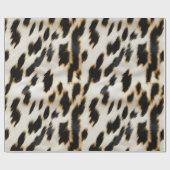 白黒金ゴールド女性のカーボーイ牛皮 ラッピングペーパー (フラット)