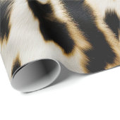 白黒金ゴールド女性のカーボーイ牛皮 ラッピングペーパー (ロールコーナー)