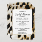 白黒金ゴールド女性のカーボーイ牛皮 招待状 (正面/裏面)