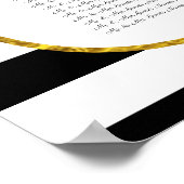 白黒金ゴールド座席表（アルファベット） ポスター (角)