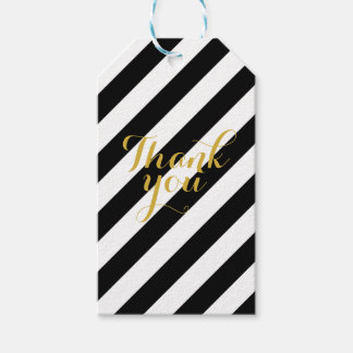 白黒金ゴールド感謝していギフトラベル ギフトタグ