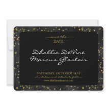 白黒金ゴールド星ゴシックパターン