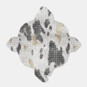 白黒金ゴールド牛アニマルプリントスパークル フェイバーボックス (折り畳みなし)