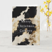 白黒金ゴールド牛革 カード (黄色い花)