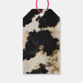 白黒金ゴールド牛革 ギフトタグ (裏面)
