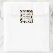 白黒金ゴールド牛革 スクエアシール (バッグ)