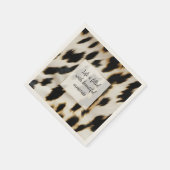白黒金ゴールド牛革 スタンダードカクテルナプキン (角)