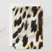 白黒金ゴールド牛革 招待状 (裏面)