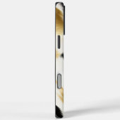 白黒金ゴールド牛革 Case-Mate iPhoneケース (裏面 / 右)