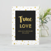 白黒金ゴールド紙吹雪誓願更新招待状 招待状 (スタンド正面)