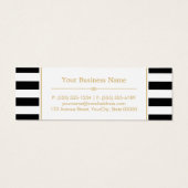 白黒金ゴールド美しいサロン割引クーポン (裏面)