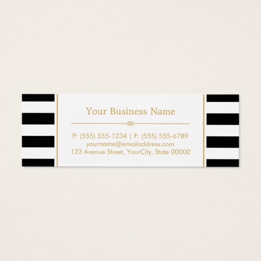 白黒金ゴールド美しいサロン割引クーポン (裏面)