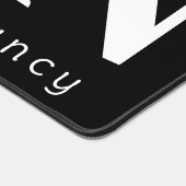 白黒金ゴールド花蝶ミニマル デスクマット (コーナー)