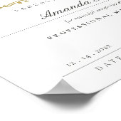 白黒金ゴールド認定書 ポスター (角)