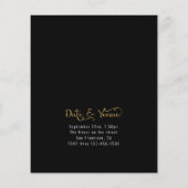 白黒金ゴールド誕生日写真 (裏面)