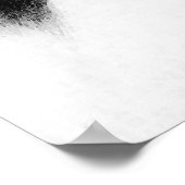 白黒鉛筆スケッチアートワーク ポスター (角)