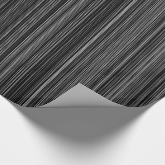 白黒銀グレーストライプラッピング紙 ラッピングペーパー (角)