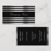 白黒銀抽象芸術 名刺 (正面/裏面)