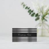 白黒銀抽象芸術 名刺 (スタンド正面)