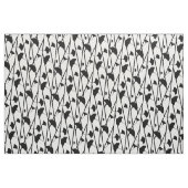 白黒銀杏の葉紋様 ファブリック (ファットクウォーター)