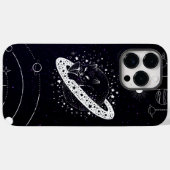 白黒銀河系 Case-Mate iPhoneケース (裏面 (横))