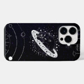 白黒銀河系 iPhoneケース (裏面横)