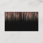 白黒銅バラ金ゴールドマトリックスサイバー赤面 名刺 (裏面)