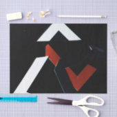 白黒錆のティッシュペーパー 薄葉紙 (クラフト)