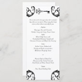 白黒鍵結婚のメニュー メニュー (正面/裏面)