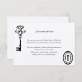 白黒鍵結婚の挿入 エンクロージャーカード (正面/裏面)