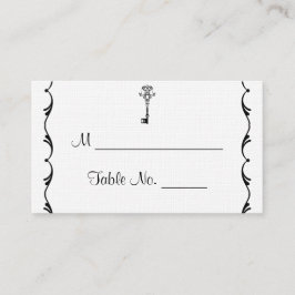 白黒鍵結婚座席表 プレイスカード